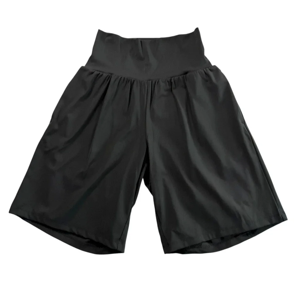 New Halara SoftlyZero Airy 2-in-1‎ InstantCool Yoga Shorts Sz S Black Athletic
